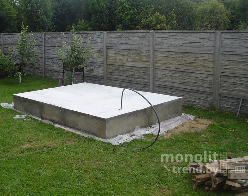 Монолитный фундамент плита, Самохваловичи